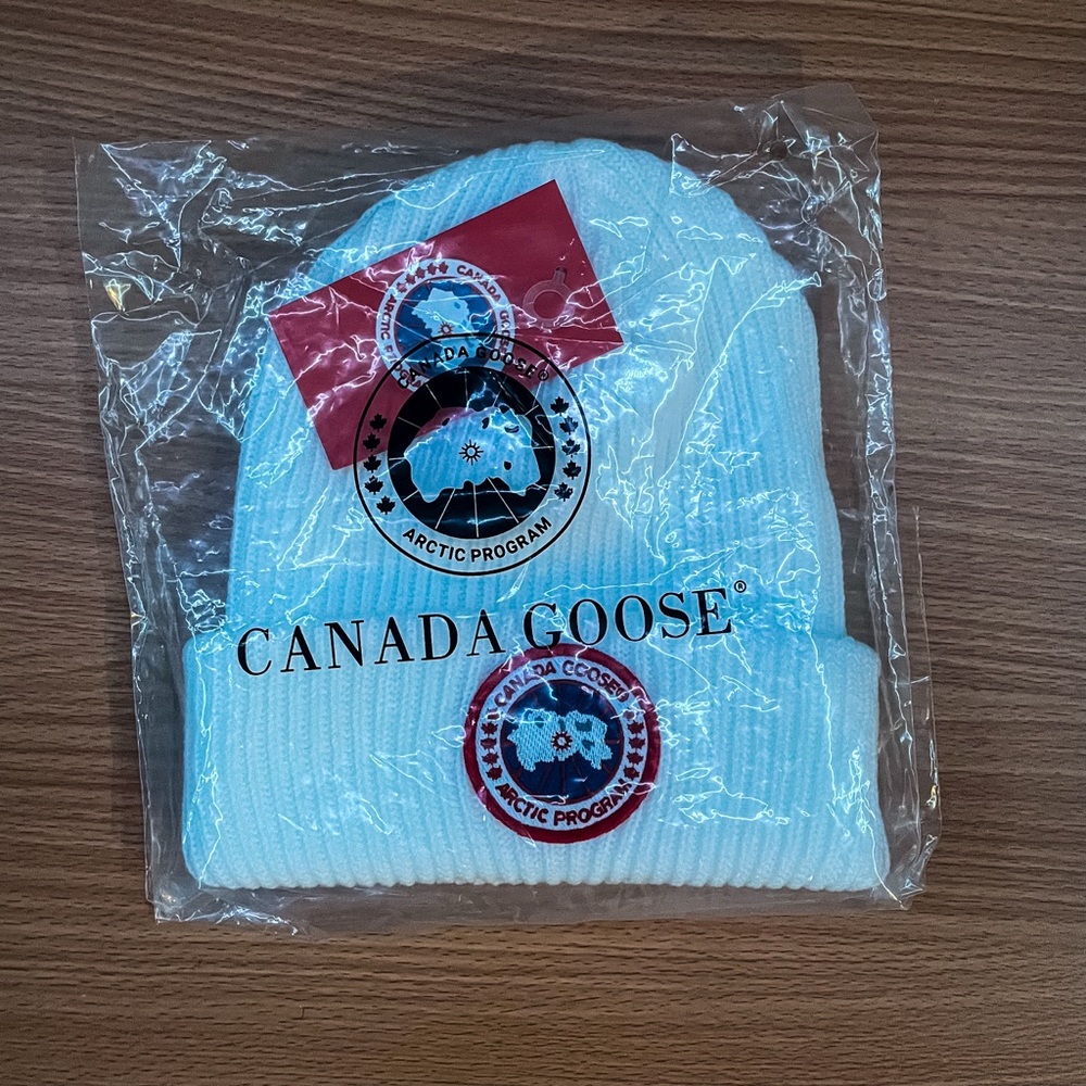 Canada Goose Blue Beanie
